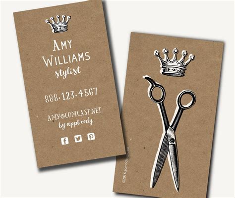 creative business cards for hairstylists.